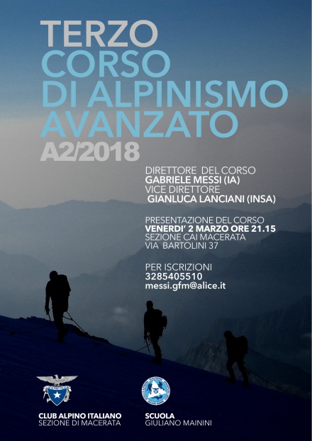 A2 2018 – Corso Avanzato di Alpinismo