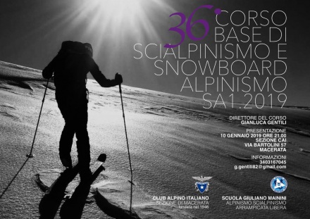 SA1 Corso Base Scialpinismo 2019
