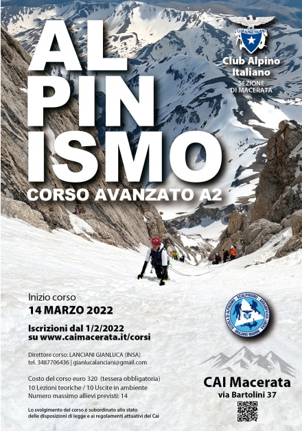 Corso Alpinismo Avanzato A2-2023