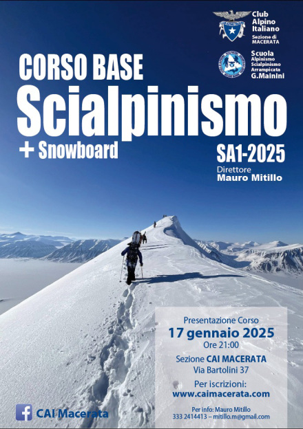 CORSO BASE SCIALPINISMO SA1-25