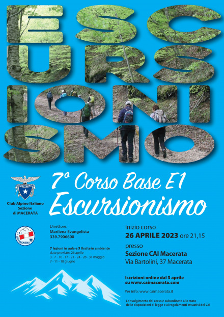 CORSO BASE ESCURSIONISMO